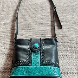Montana West Leather Crossbody Handbag